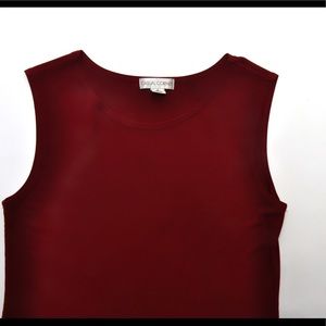 Silky Deep Red Top